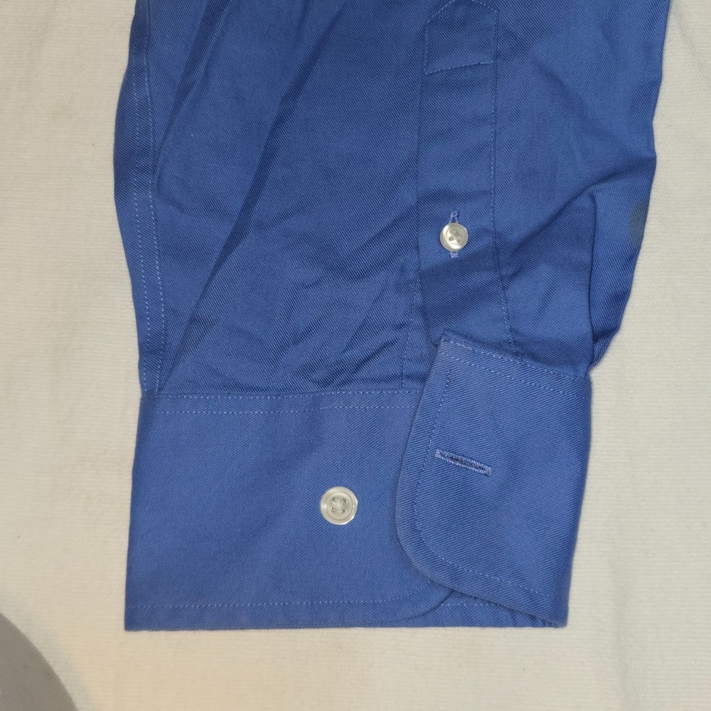 Merona "The Ultimate Shirt" Men's XXL Blue Long Sleeve Button Down 18-18 1/2 - Picture 5 of 16